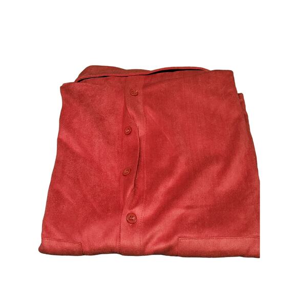 Farysays Women's 2-Pocket Red Button-Up, Button-Down Oxford Dress Shirt, SM - Picture 5 of 6